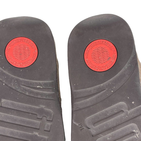 Fitflop Lulu Bronze Shimmer Sandals Flip Flop Style 505012 Thong Womens Sz 8 - Picture 9 of 10